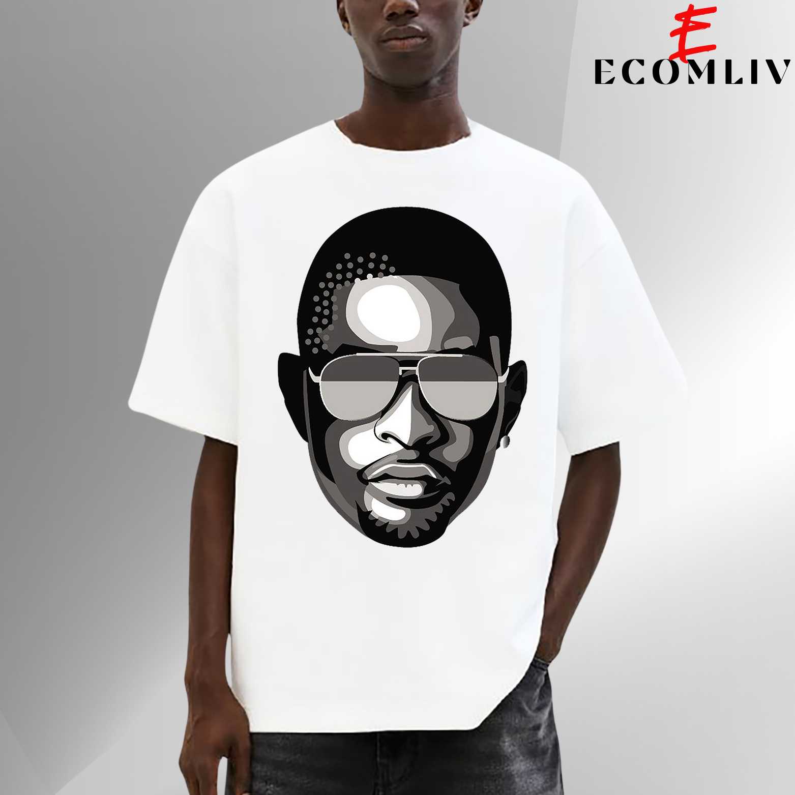Usher Face Graphic T Shirt, Unisex Tee, Streetwear Shirt